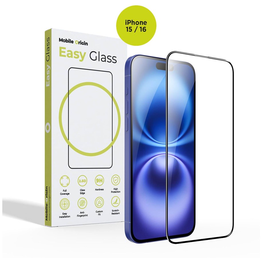 Handys - Schutzfolie - Mobile Origin EasyGlass - iPhone 15/iPhone 16 - FRL-EG-i16