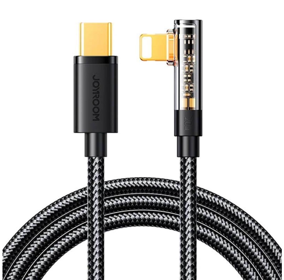 USB Kabel - Joyroom Gaming Cable S-CL020A6 Lightning (angled) / USB-C (straight) 20W 1.2 m - black - S-CL020A6 1.2m Black