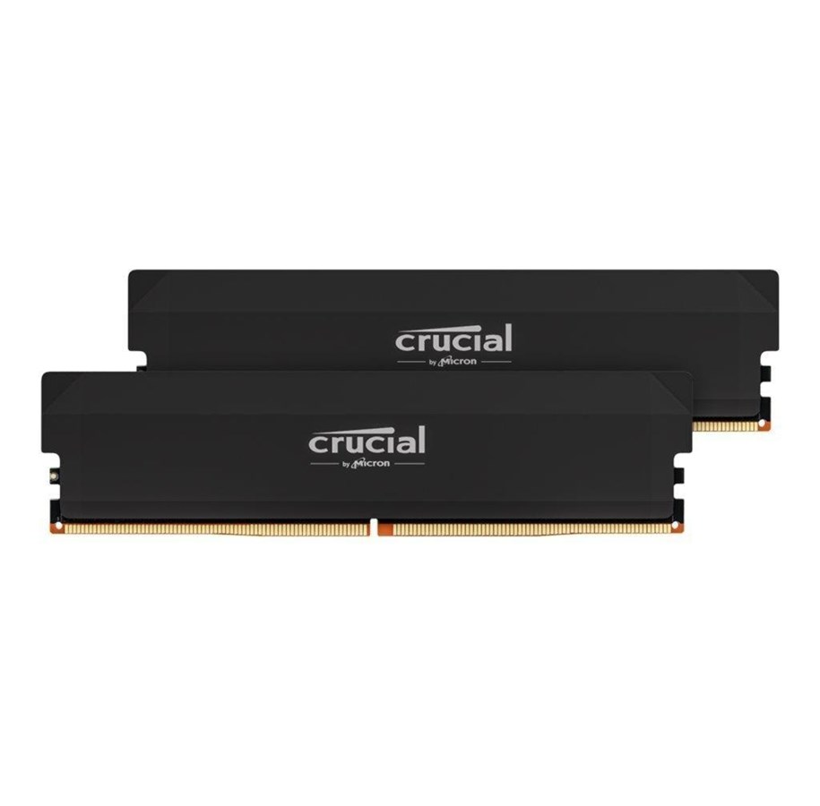 RAM - Crucial PRO Overclocking DDR5-6400 - 32GB - CL38 - Dual Channel (2 pcs) - AMD EXPO & Intel XMP - Schwarz - CP2K16G64C38U5B