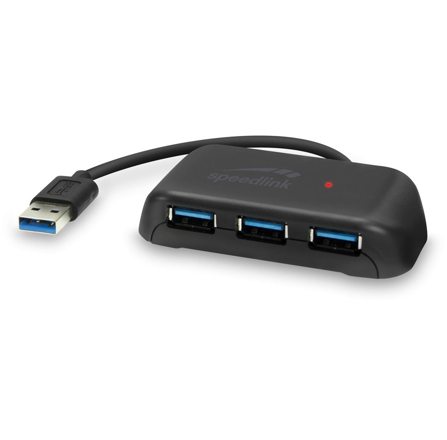 USB-Hubs - Speed-Link SNAPPY EVO USB-Hubs - USB 3.1 - 3 - Schwarz - SL-140109-BK