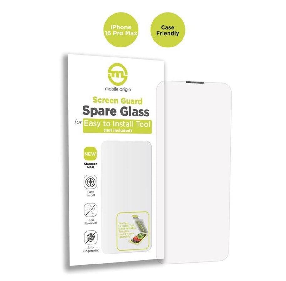 Handys - Schutzfolie - Mobile Origin Screen Guard Spare Glass Case Friendly - iPhone 16 Pro Max - SGA-SP-i16ProMax