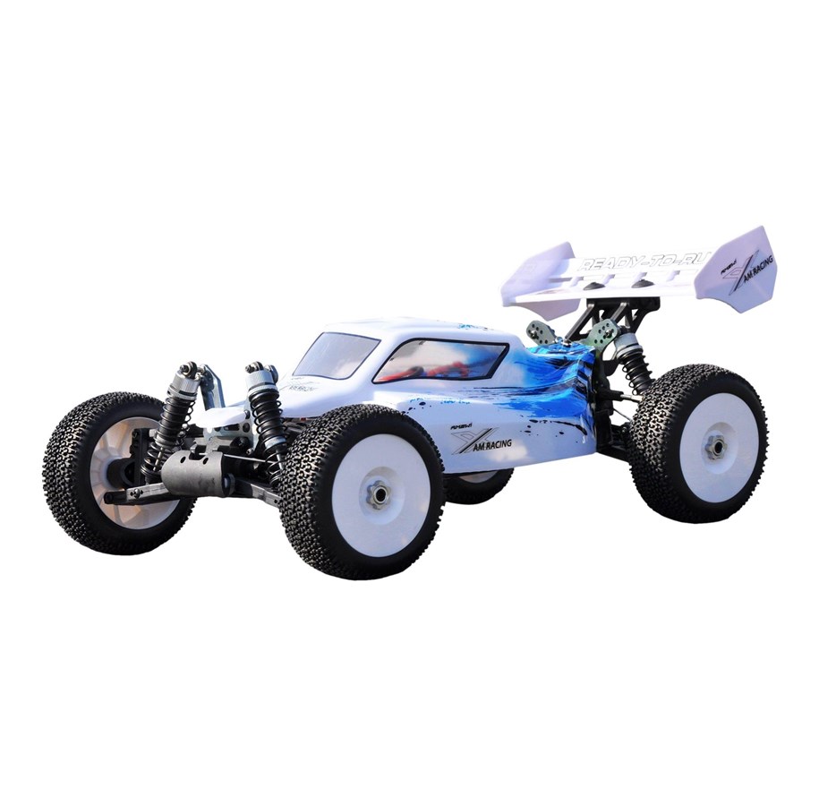 Ferngesteuert - Amewi Planet Pro 4WD Buggy RTR 1:8 2.4GHz White/Blue - 22299