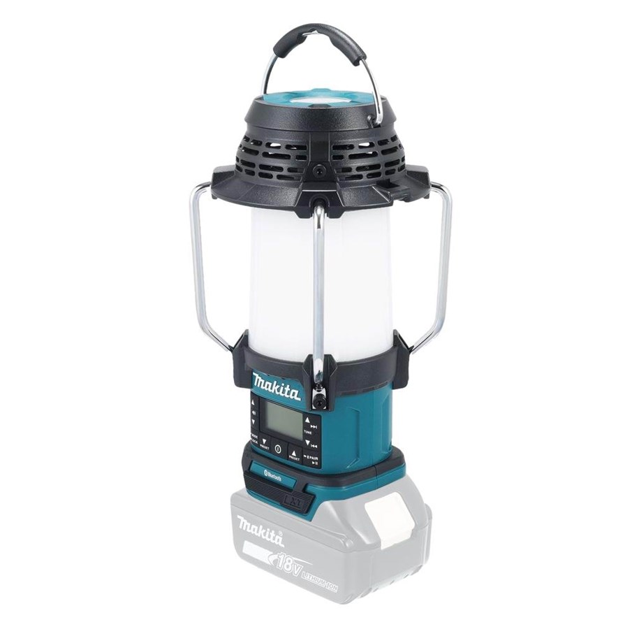 DAB, Netzwerk und Radiowecker - Makita DMR057 Lantern Radio (Solo) - AM/FM - Blau - DMR057