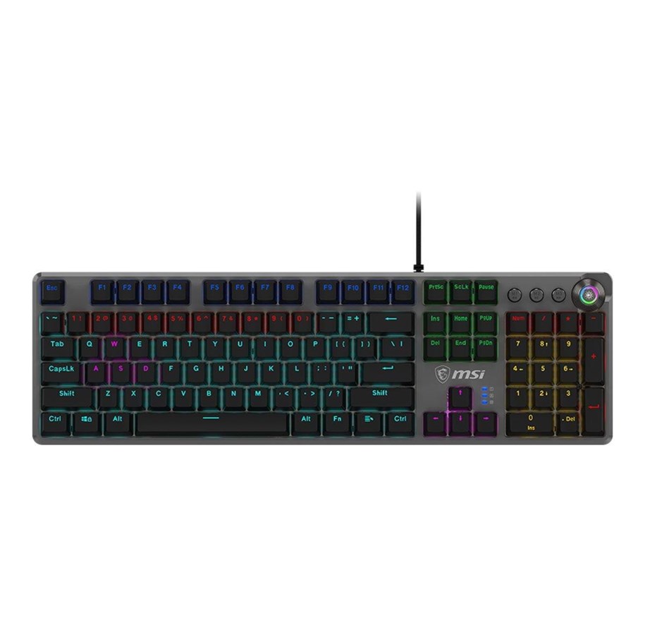 Tastaturen - MSI FORGE GK310 - Gaming Tastatur - Grau - OS1-8ZA8013-000