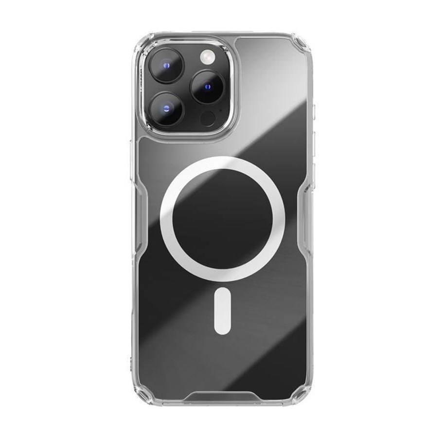 Handys - Cover & Cases - Nillkin Nature TPU Pro Magnetic Case iPhone 16 (white) - 6902048287266