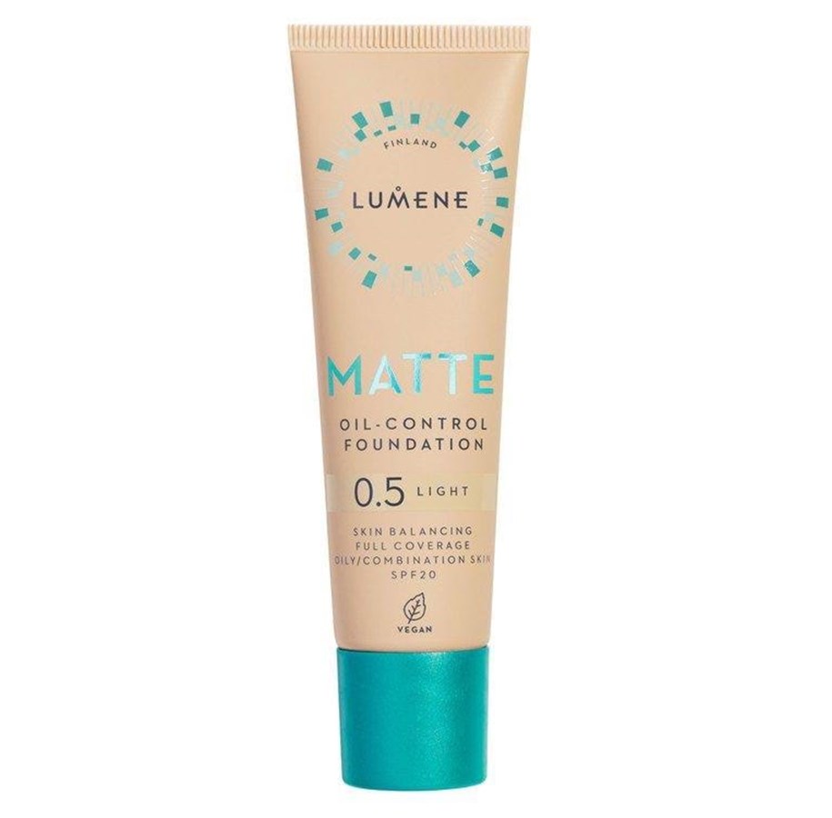 Make-Up - Lumene Cosmetics Oil-Control Matte Foundation 0.5 fair nude 30 ML - 6412600835120