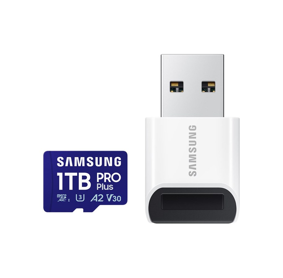 Speicherkarten - Samsung PRO Plus SD + USB Card Reader - 180MB/s - 1TB - MB-MD1T0SB/WW