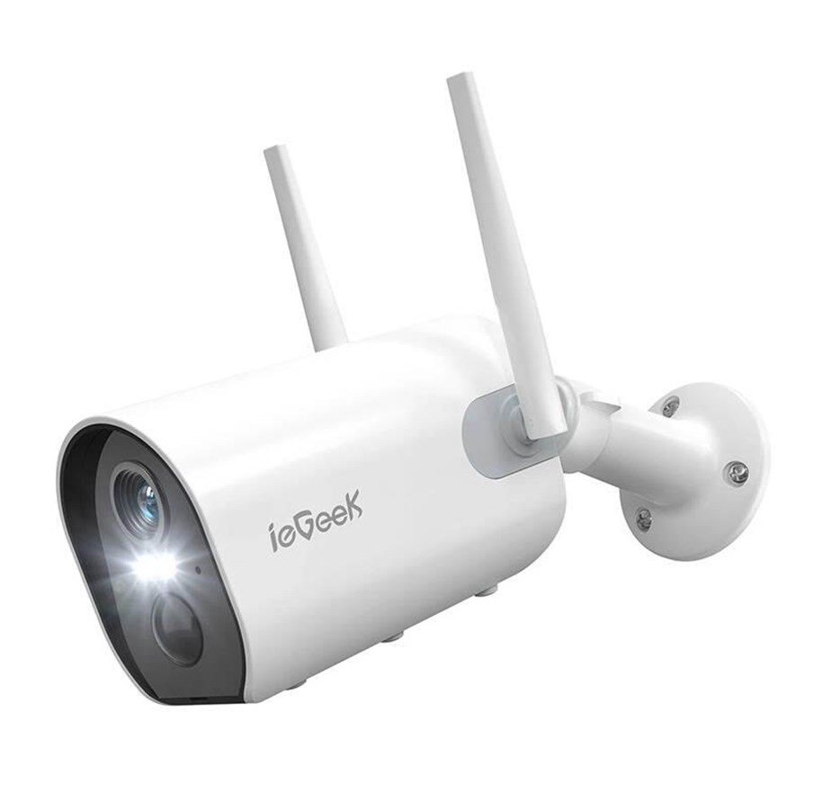 Netzwerkkamera - ieGeek Wireless WiFi outdoor camera ZS-GX2S white 5200mAh - ZS-GX2S White