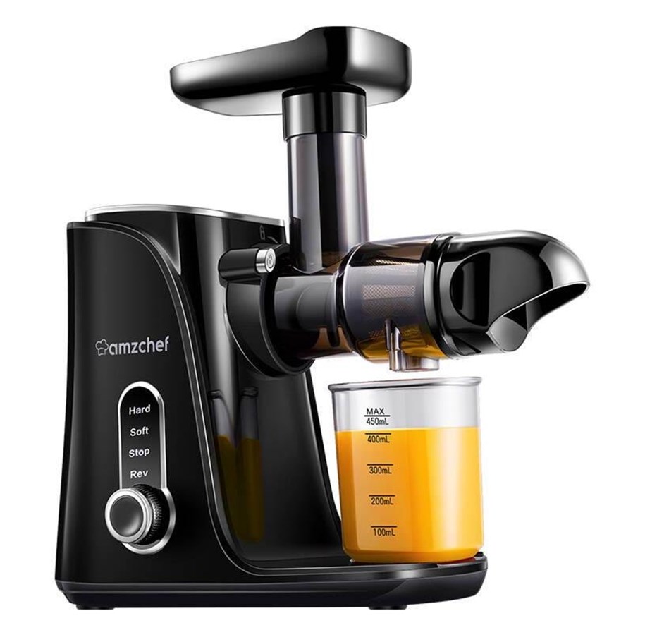 Saftpressen - AMZCHEF GM3001-BK slow speed juicer (black) - GM3001-BK