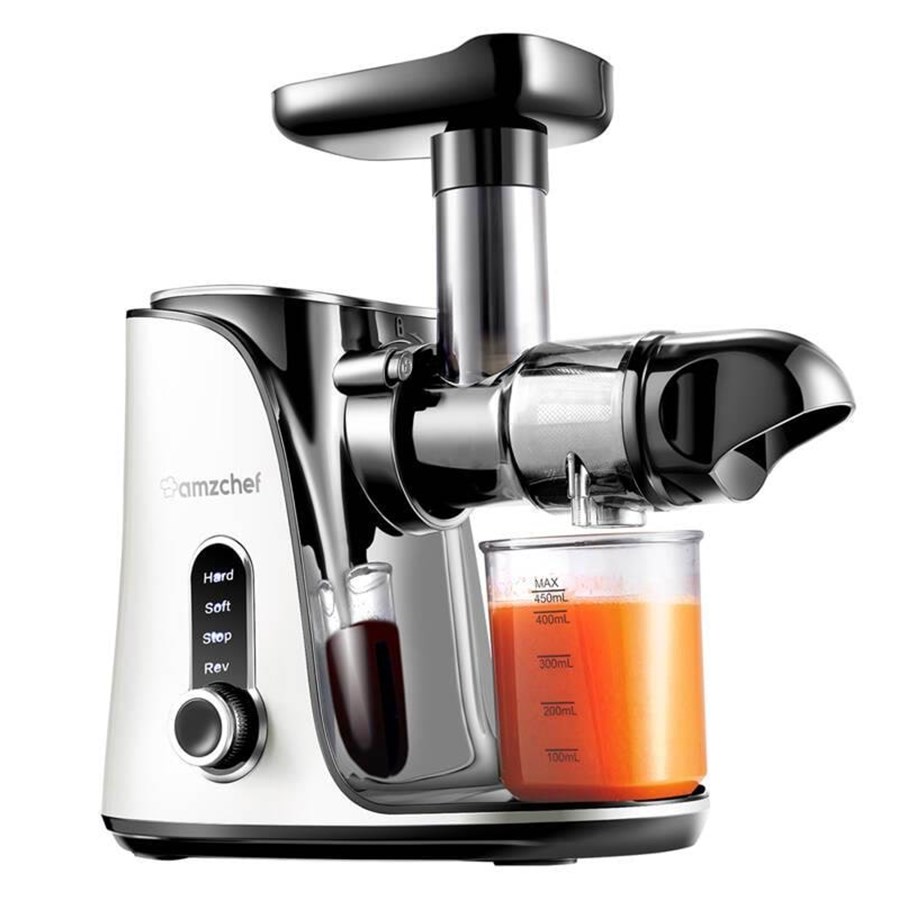 Saftpressen - AMZCHEF GM3001-WT slow speed juicer (white) - GM3001-WT