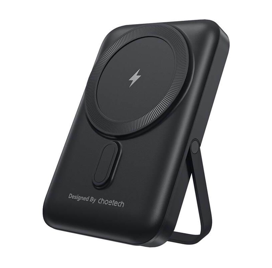 Powerbank (Akku) - Choetech B743 10000mAh 20W PD magnetic powerbank with stand (black) - 10000 mAh - B743
