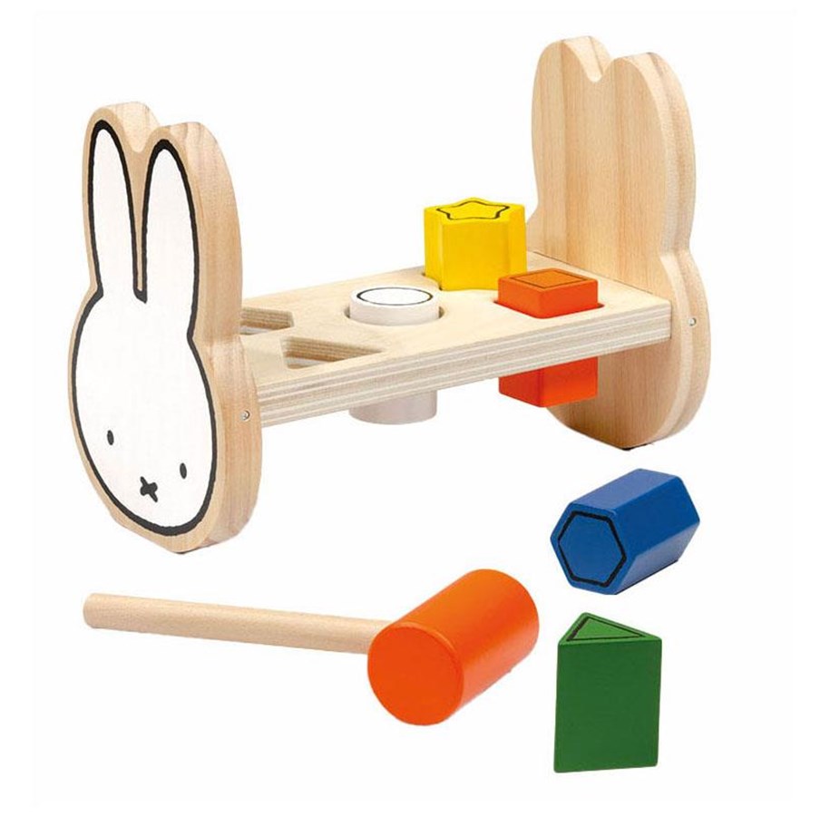 Baby Spielzeug - Bambolino Toys Miffy Hammer Bench Wood - 17064