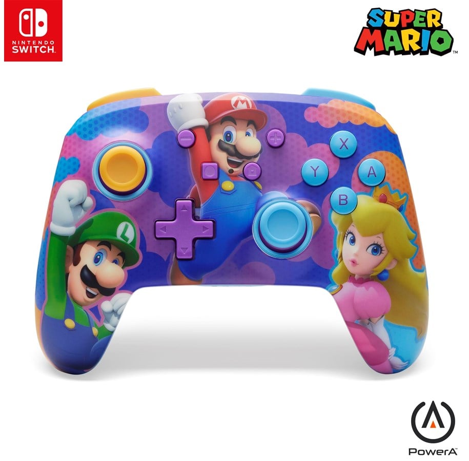 Gaming Zubehör - PowerA Verbesserter kabelloser Controller für Nintendo Switch - Farbspritzer-Helden - Controller - NSGP0287-01