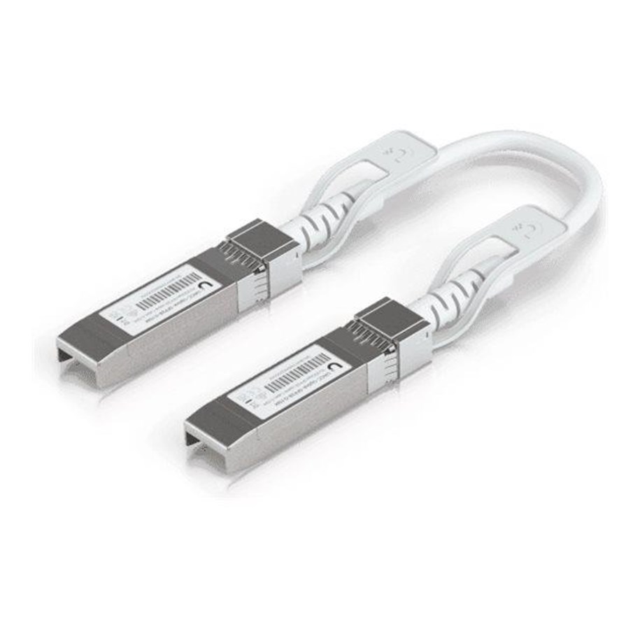 Netzwerk - Kabel - Ubiquiti UniFi 1-25G Auto Direct Attach Uplink Cable 15cm - Weiß - 0.1m - UACC-Uplink-SFP28-0.15M