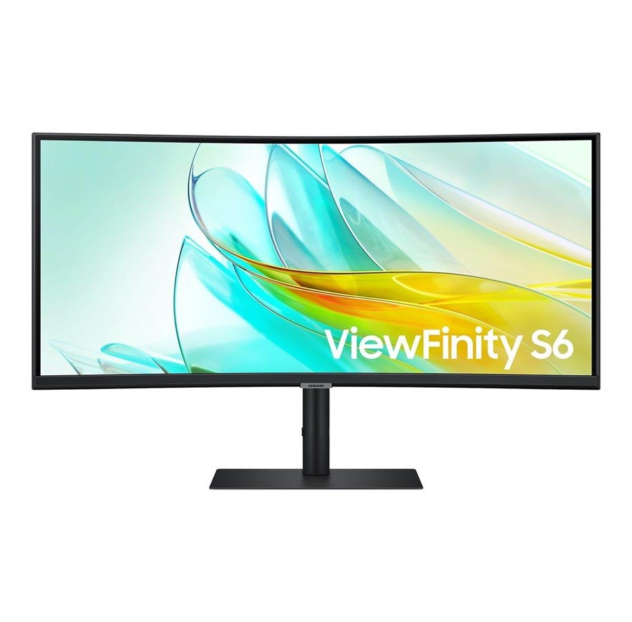 Monitor - 34" Samsung ViewFinity S6 S34C654UAU - 3440x1440 (UWQHD) - 100 Hz - VA - 90 W USB-C - KVM switch - LS34C654UAUXEN
