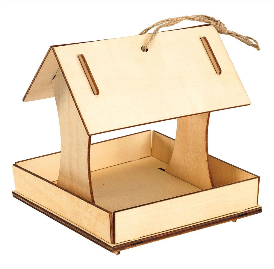 Bausets - Colorations - Make your own Wooden Bird Feeder House Set of 6 - CHEZBFEE