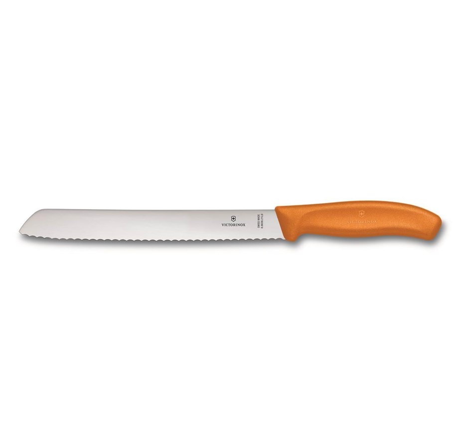 Küchengerät - Victorinox Swiss Classic Serrated Bread Knife - 21 cm - Orange - V-6.86 36.21L9B