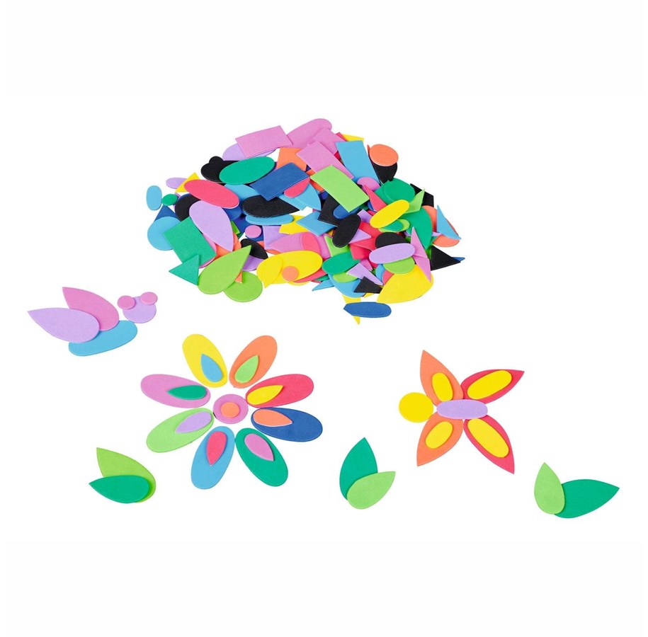 Kreativ-Spiele - Colorations - Self-adhesive Foam Figures Stickers 1000pcs. - CHPSHAPE