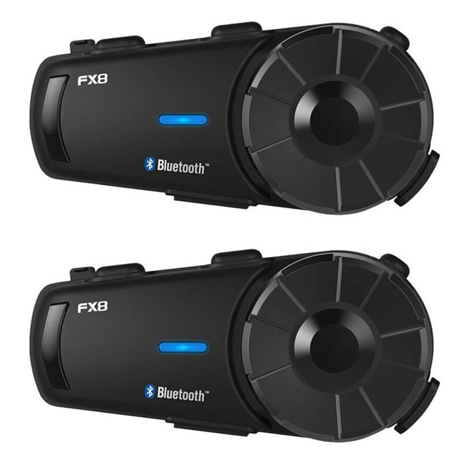Kopfhörer/Headsets - Fodsports FX8 motorcycle intercom two-pack (black) - FX8 2 pack
