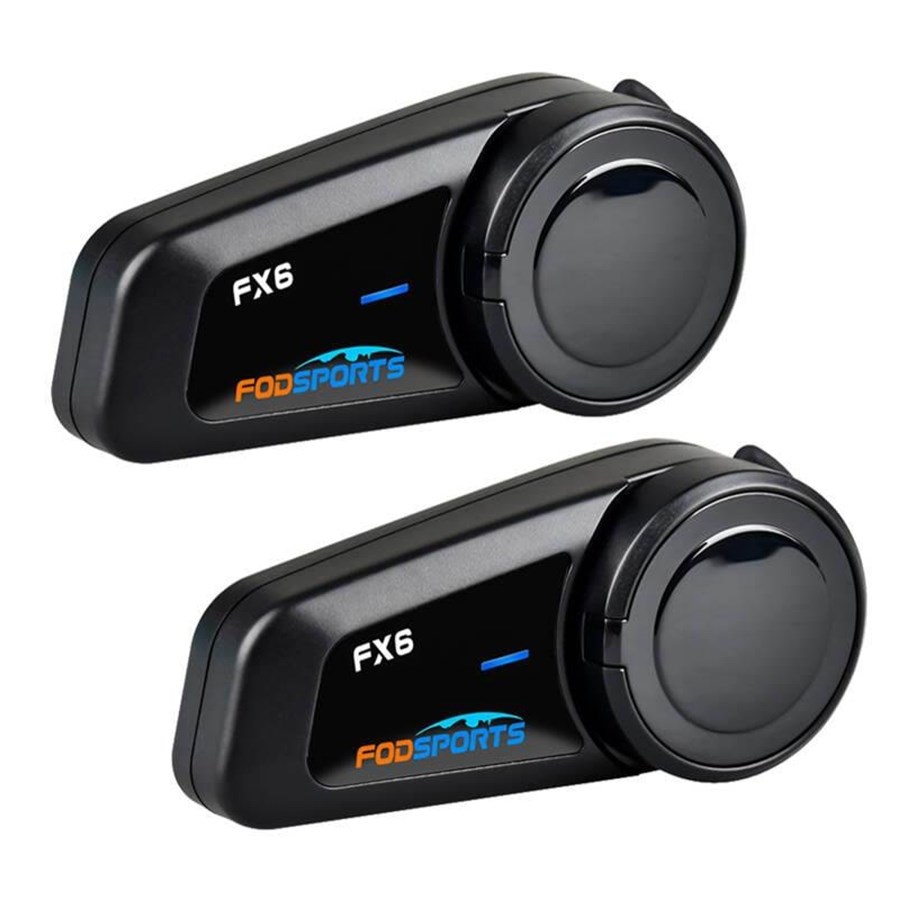 Kopfhörer/Headsets - Fodsports FX6 motorcycle intercom two-pack (black) - FX6 2 pack