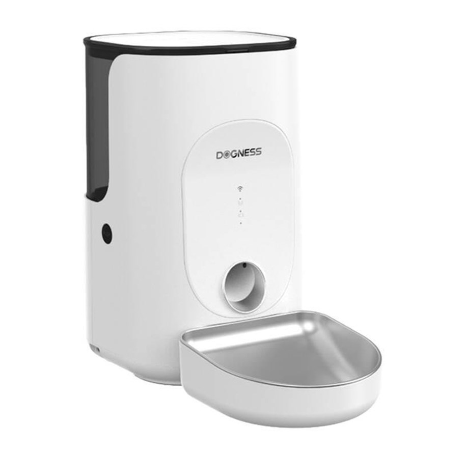 Hunde - Dogness F16 WiFi 5G 4L smart food dispenser with stainless steel container (white) - F16 Stainless