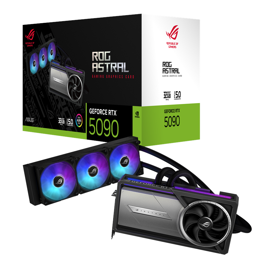 Grafikkarte - ASUS GeForce RTX 5090 ROG Astral LC - 32GB GDDR7 RAM - Grafikkarte - 90YV0LW3-M0NA00