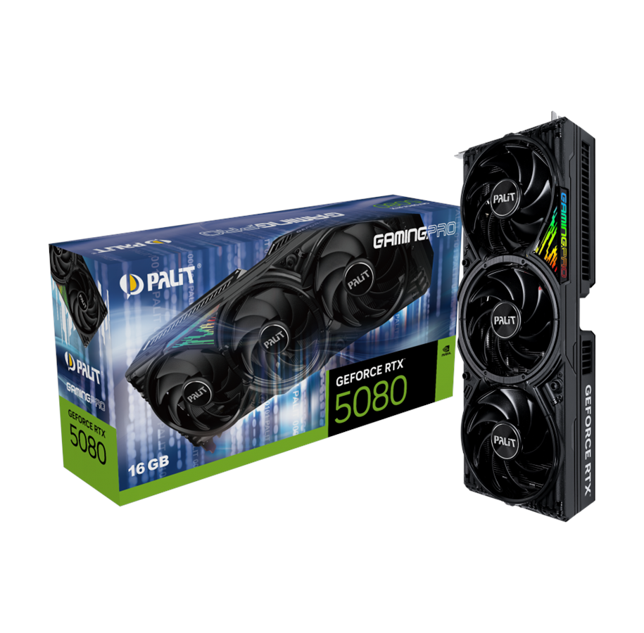 Grafikkarte - Palit GeForce RTX 5080 GamingPro - 16GB GDDR7 RAM - Grafikkarte - NE75080019T2-GB2031A