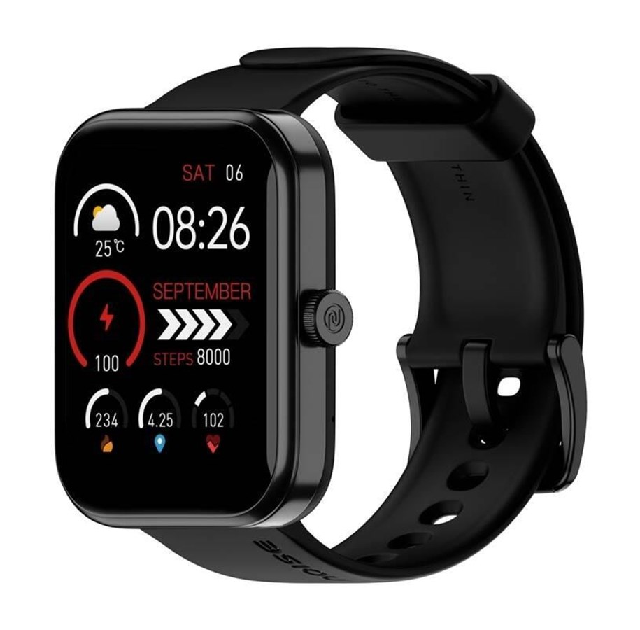 Smartwatches, Pulsuhren, Sportuhren & Schrittzähler - Noise Pulse 2 Max Smartwatch (Black) - Pulse 2 Max Black