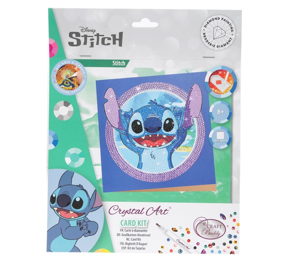 Spielzeug - Craft Buddy Stitch 18x18cm Crystal Art Card - 103805