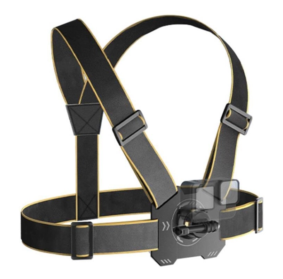 Actionkamera Zubehör - Puluz chest harness for sports cameras (black) - PU1051B