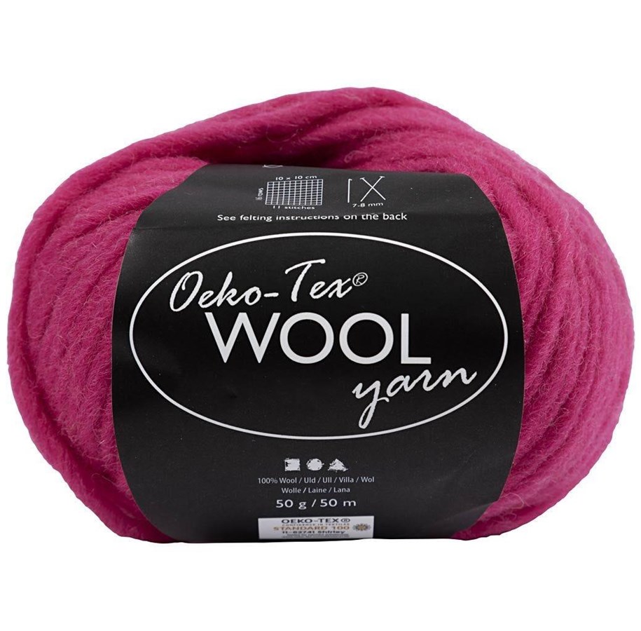 Kreativ-Spiele - Creativ Company Wool yarn Pink 50m - 4824542