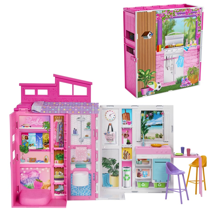 Dollhouse & Accessories - Barbie Getaway House Playset - HRJ76