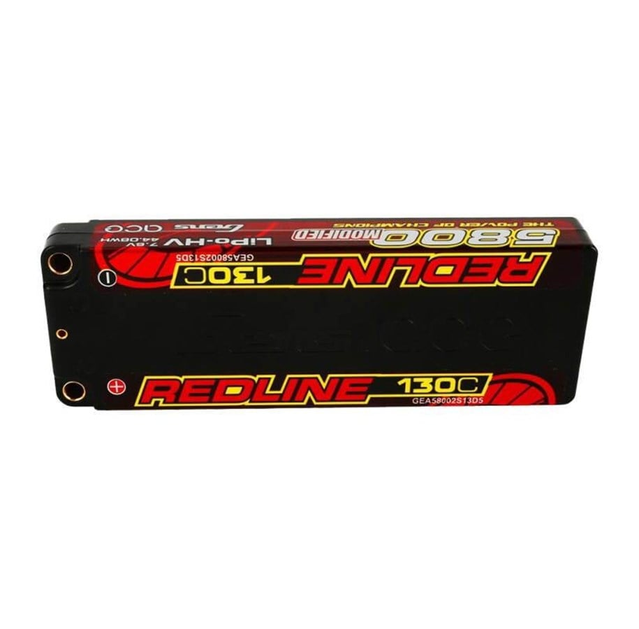 Ferngesteuert - Gens ace &Tattu Redline Series 5800mAh 7.6V 130C 2S1P HardCase 56# HV Ultra LCG LiPo Battery - GEA58002S13D5