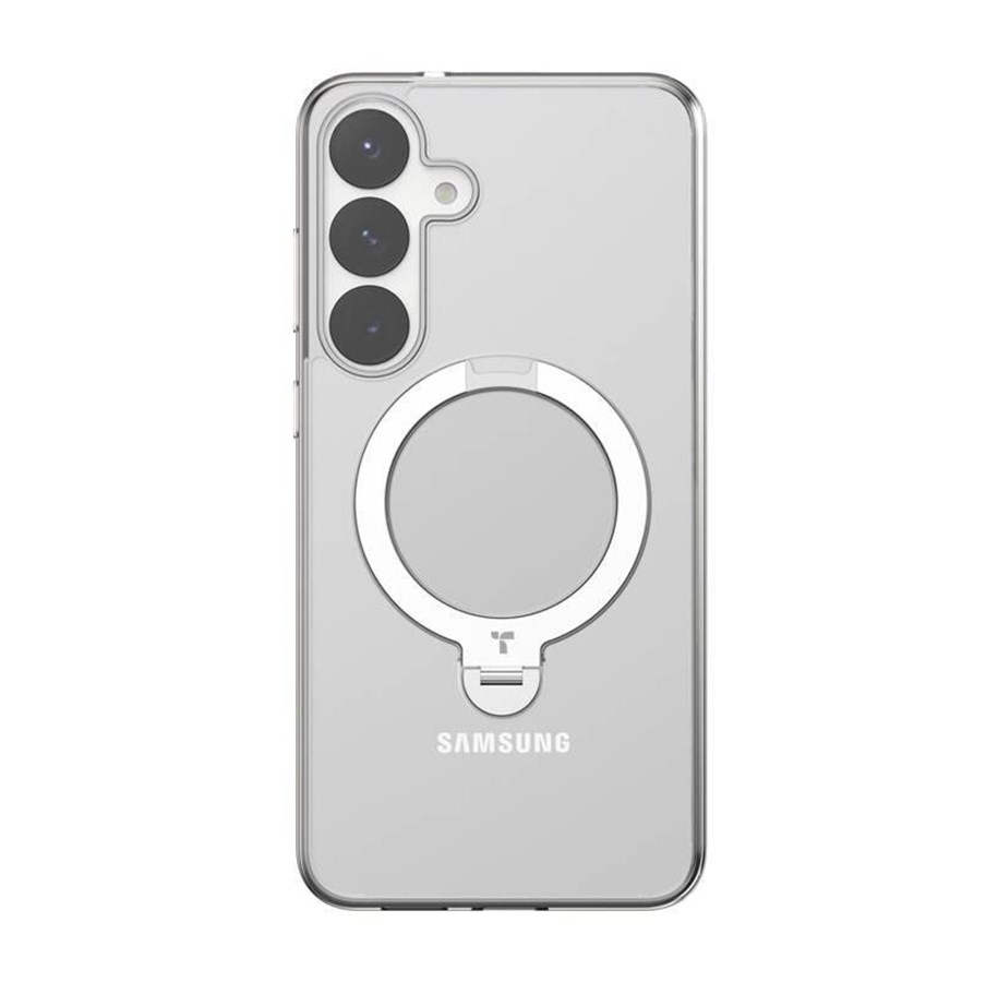 Handys - Cover & Cases - Torras Ostand Spin Series phone case for Samsung S25+ (transparent) - X00FX2215