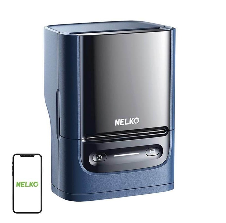 Label printer - Nelko PM220 thermal label printer (blue) - PM220 Blue