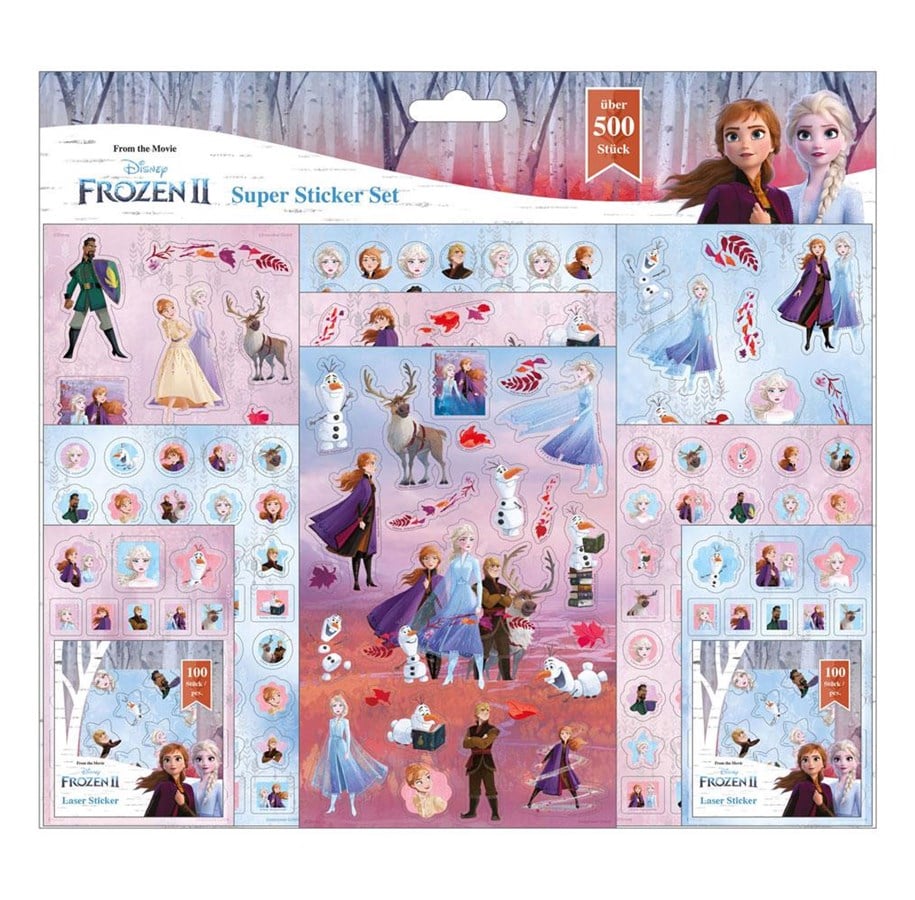 Hobby-Zubehör - Undercover - Super Sticker set Disney Frozen 500 pcs. - FRVW0034