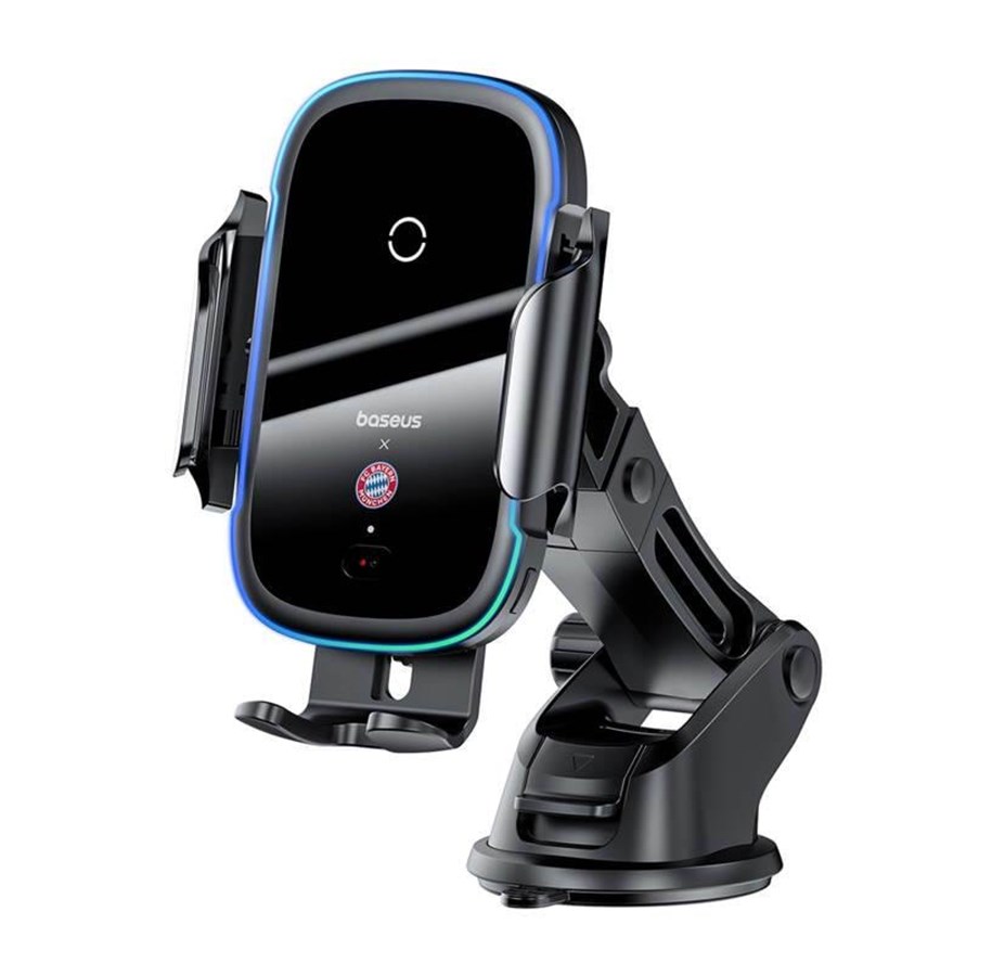Handys - Adapter und Ladegeräte - Baseus car holder with 15W charger (black) Bayern edition - C40344000113-Z1