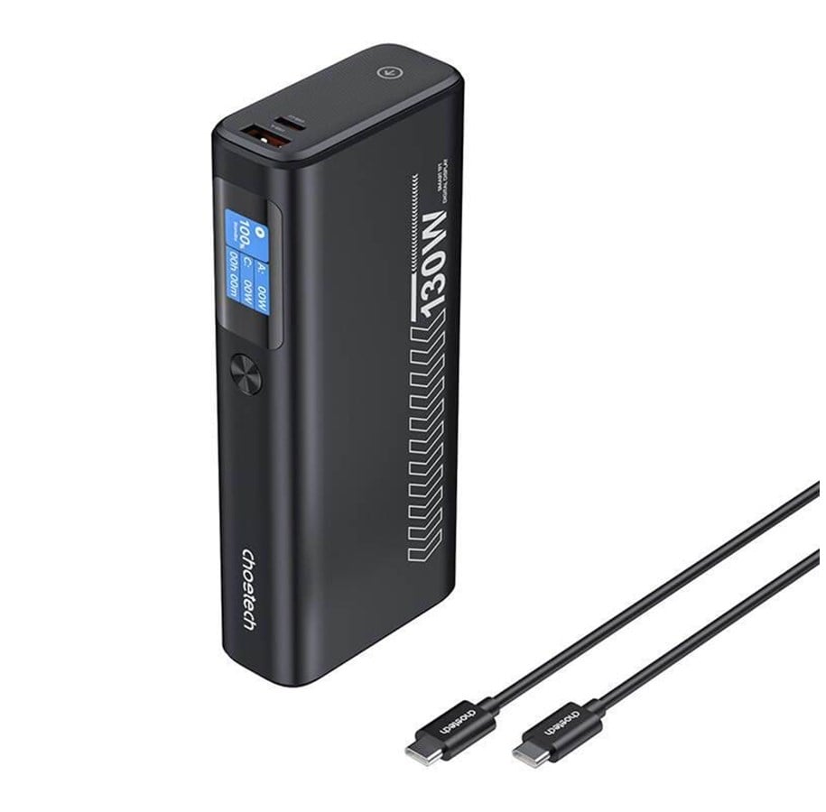 Powerbank (Akku) - Choetech Power Bank B702 20000mAh PD100W 2C1A (Grey) - 20000 mAh - B702