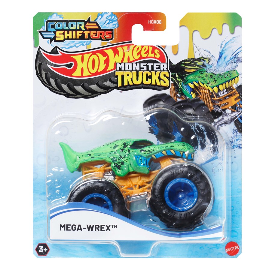 Spielzeugauto - Hot Wheels Monster Trucks Colour Shifters Mega-Wrex Vehicle - JDV85
