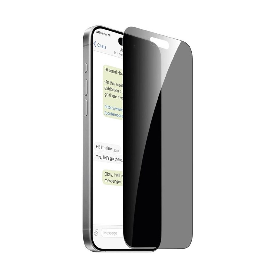 Handys - Schutzfolie - Puro Privacy Tempered Glass for iPhone 16 Pro Max / iPhone 15 Pro Max - PUSDGPRIPHONE16P67