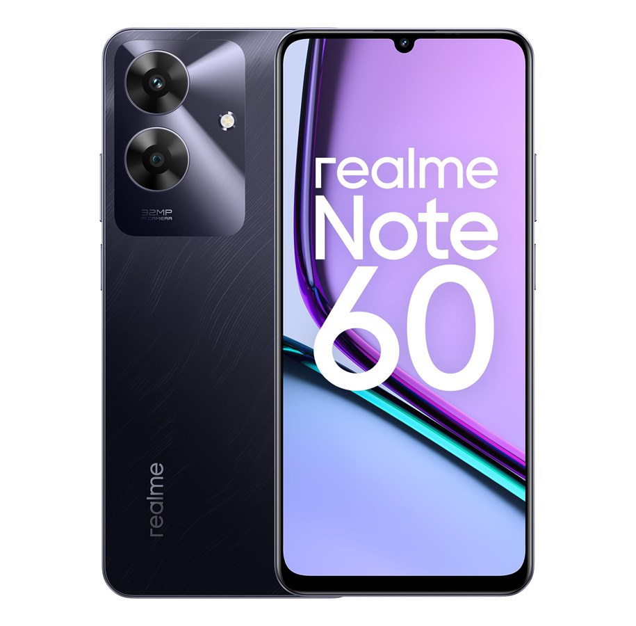 Handys & Smartphones - realme Note 60 128GB/4GB - Marble Black - 631011002727