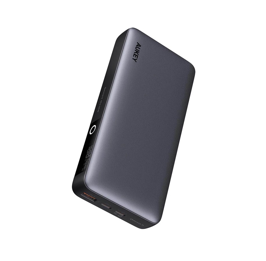 Powerbank (Akku) - Aukey PB-Y43 Sprint X 20K 65W 20.000 mAh Portable Power Bank (Grey) - 20000 mAh - EU001-LLTSN1047246