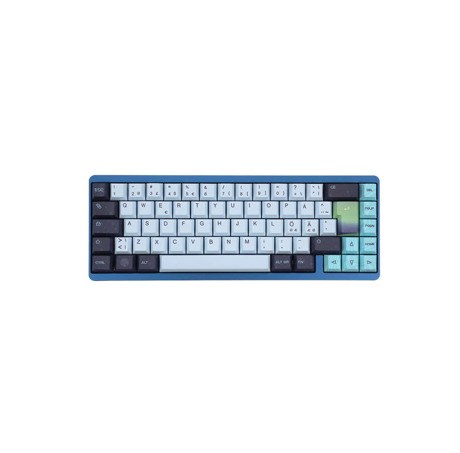 Tastaturen - Varmilo Muse65 Hall Effect 65% RGB LED Type - Aurora - Gaming Tastatur (TKL) - 65% - Nordic ISO - Schwarz - A88A111H0A5A02A074