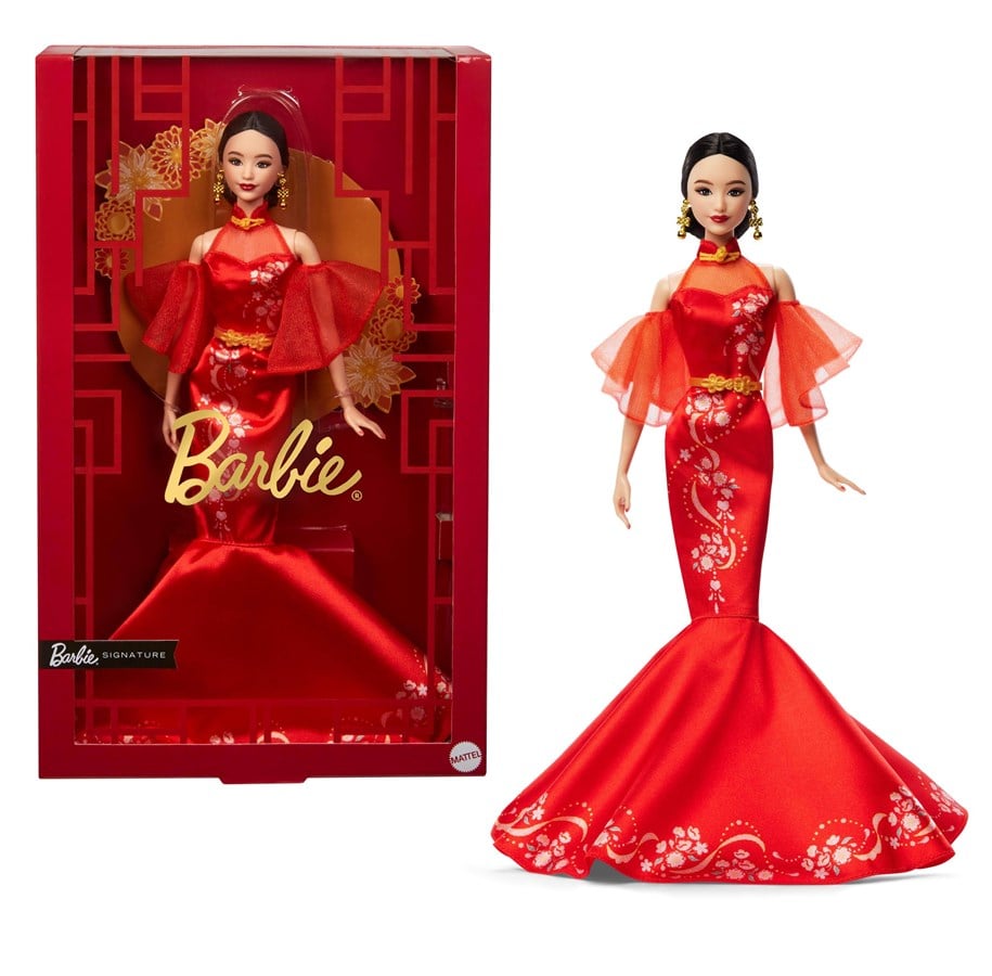 Dolls & Accessories - Barbie Signature Lunar New Year Doll With Qipao Dress & Golden Accessories - JBJ11