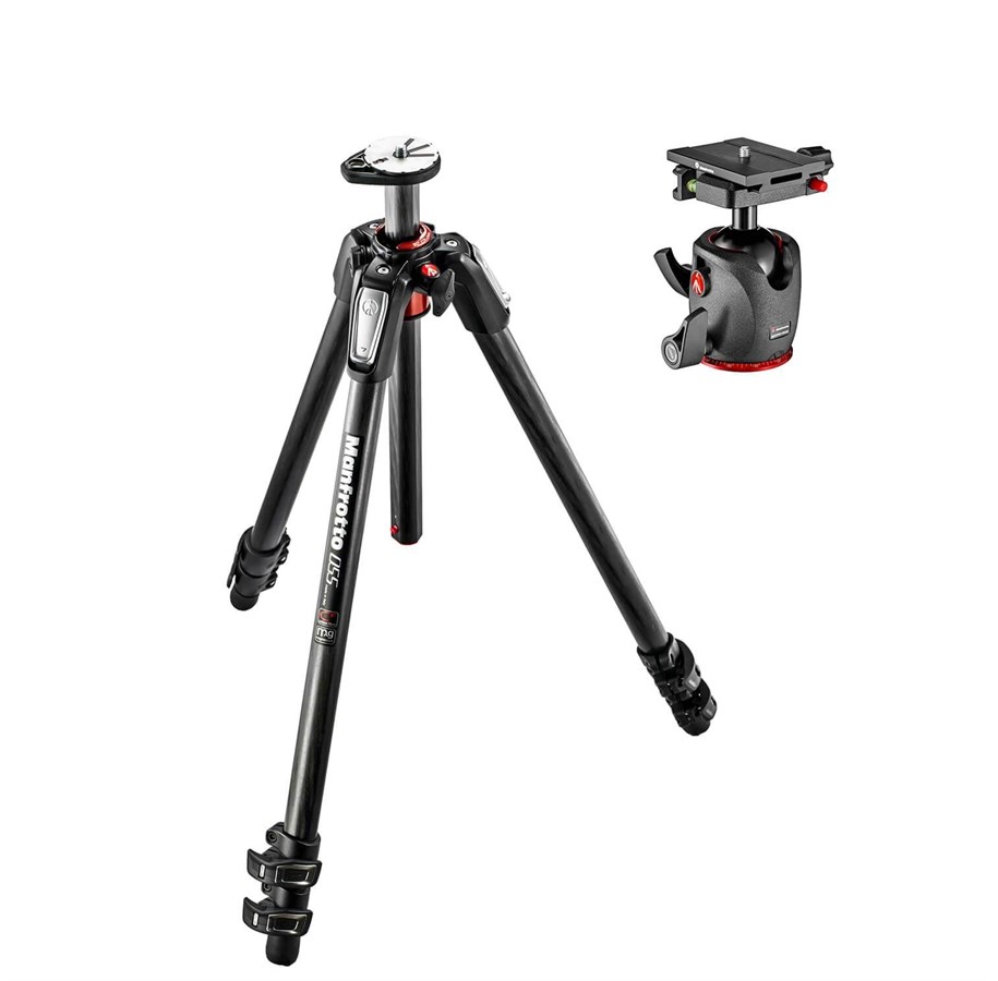 Stativ-Zubehör - Manfrotto Carbon Ball Head Photo Bundle - MT055CXPRO3-BDL