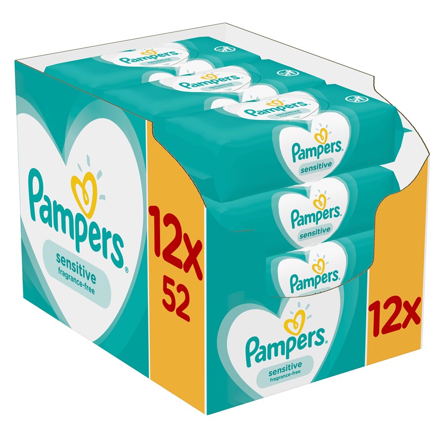 Sonstige Körperpflege - Pampers Sensitive baby wipes - 8001841041483