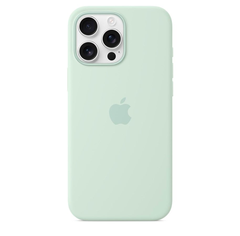 Handys - Cover & Cases - Apple iPhone 16 Pro Max Silicone Case with MagSafe - Aquamarine - MDGY4ZM/A