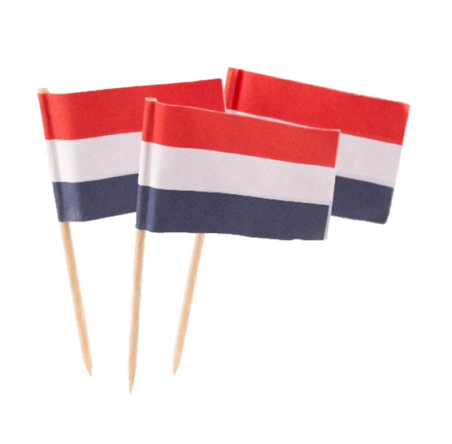 Spielzeug - Folat BV Cocktail sticks Dutch Flag 50 pcs. - 07791