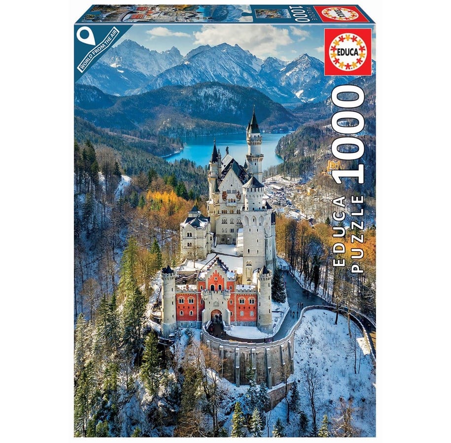 Puzzle - Educa Neuschwanstein Castle - World From The Air (1000) - 80-19261