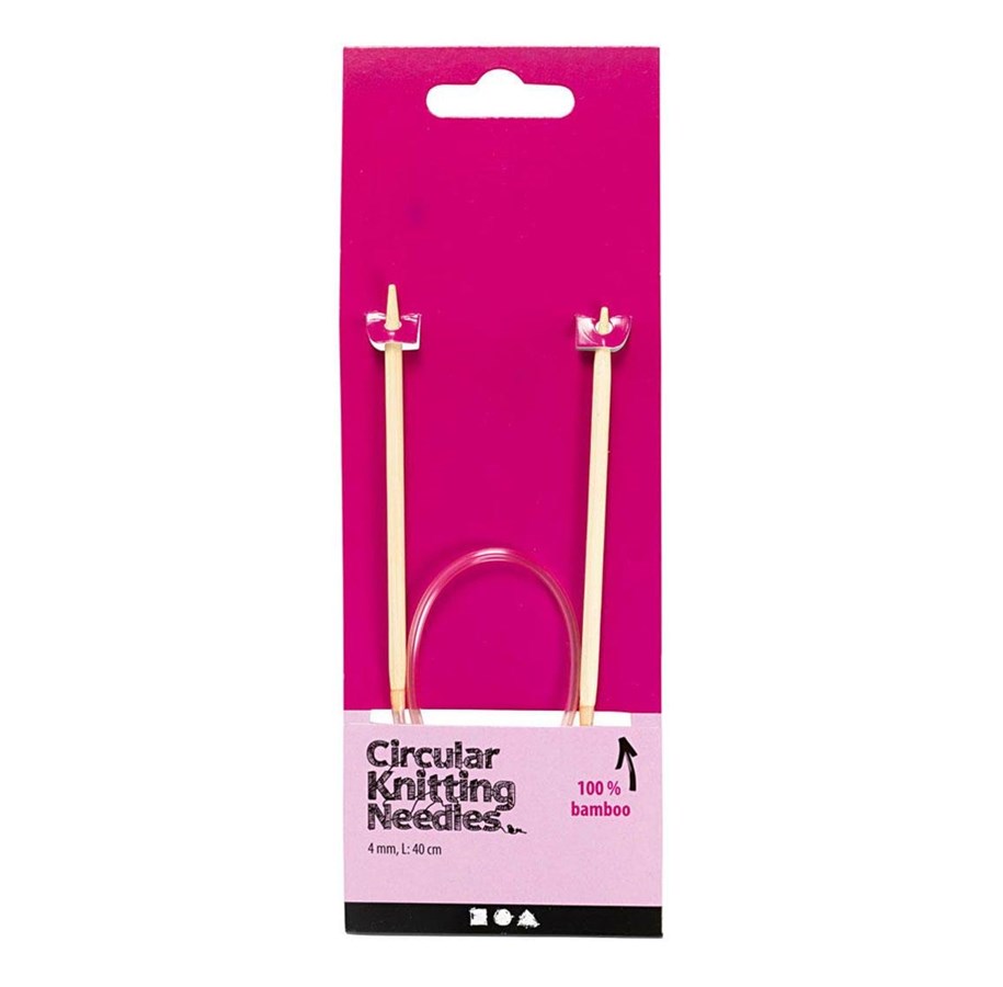 Kunst & Handwerk Ausstattung - Creativ Company - Round Knitting Needles 4mm 40cm - 422710